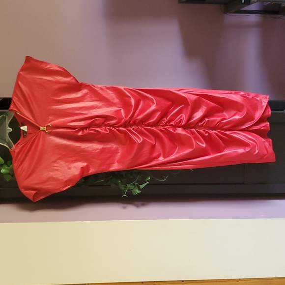 Vintage 70s/80s stretchy red dress - Picture 1 of 15